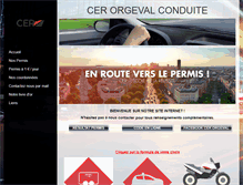 Tablet Screenshot of orgeval-conduite.com